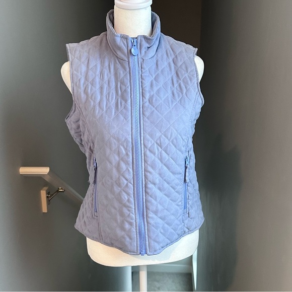 Outback Trading Co. Women's Microsuede Grand Prix Vest Periwinkle Purple Size XS - Picture 1 of 11